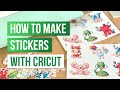 How to make stickers with cricut   kiss cut and die cut stickers on shipping label stickers