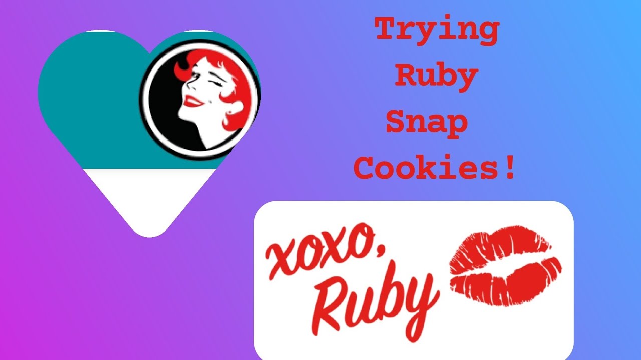 Trying Ruby Snap Cookies for the first time! YouTube
