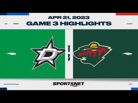 NHL Game 3 Highlights | Stars vs. Wild - April 21, 2023