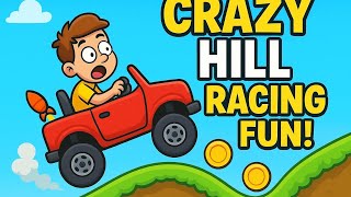 Crazy Hill Racing Fun for Kids | Car Flying Over Hills! Racing game for kids! screenshot 5