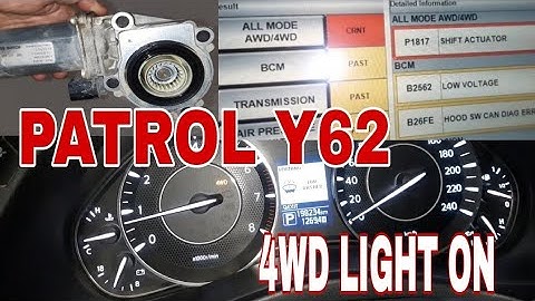 4WD LIGHT ON WITH DTC P1817 SHIFT ACTUATOR | HOW TO REPLACE SHIFT MOTOR ACTUATOR NISSAN PATROL