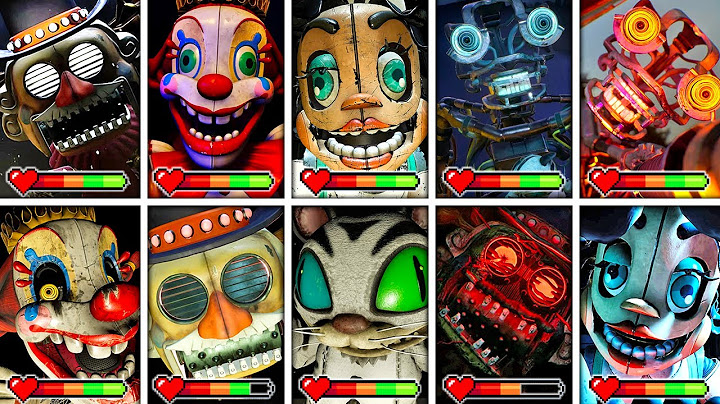 FNAF Secret of the Mimic - All BOSSES and All JUMPSCARES with Healthbars