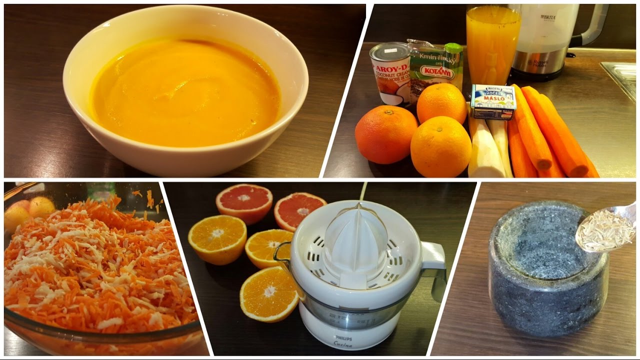 Carrot soup with orange juice Healthy food recipe YouTube