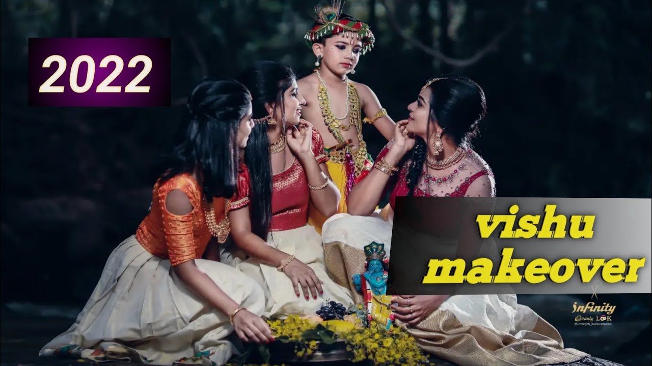 vishu makeover | infinity beauty look |vishu shoot