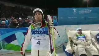 Alexandre Bilodeau Gold Medal Moment   Mens Moguls flv