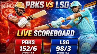 🔴 PBKS vs LSG Today Live Match Scoreboard Quick Updates #cricket #sports #liveballcricket