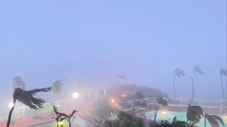 Lightning Filled Typhoon Mawar Lashes Guam