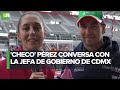 VIDEO: Así fue el encuentro entre el 'Checo' Pérez y Claudia Sheinbaum en una divertida entrevista