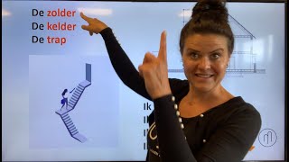 NT2 27 lift 🛗 trap🪜 huis🏡 beneden⬇️ boven⬆️: neem jij de lift of de trap?TC 3.1 #learndutch #home