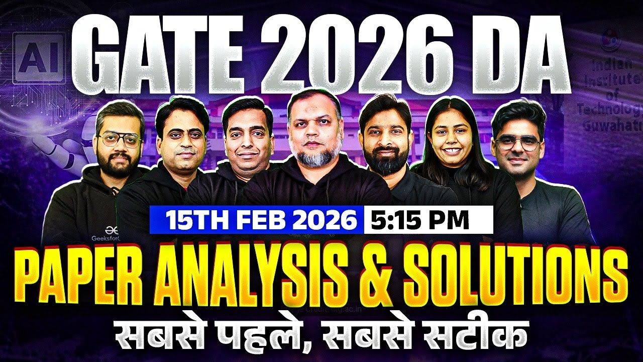 GATE 2026 Data Science & Artificial Intelligence | Exam Analysis ...