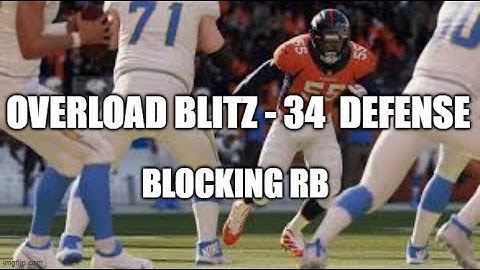Madden 22 Glitches Cheats and Tips - Overload Blitz - Blocking RB - 34 Defense
