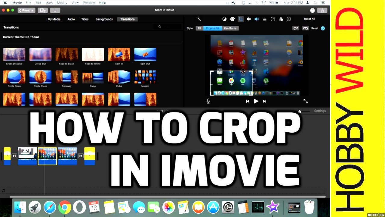How To Crop In iMovie YouTube