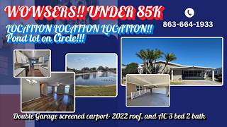 Florida 55 Mobile home Pond View Wheelchair Friendly 1508 Tanglewood Circle Sebring FL