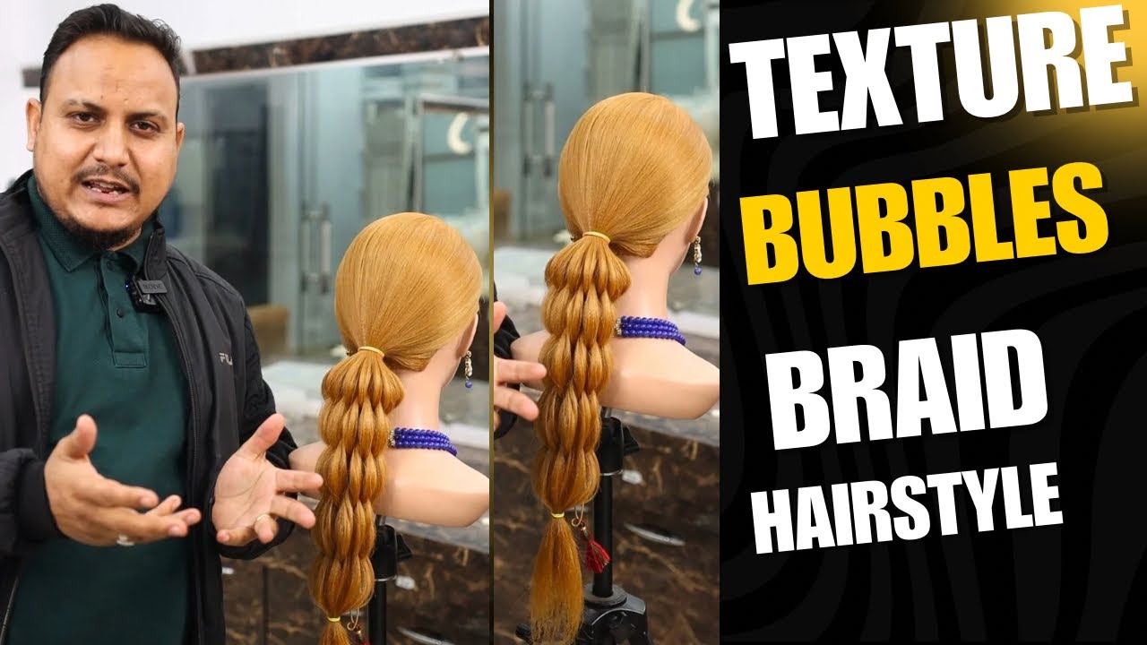 How to make texture bubbles braid / texture bubbles braid hairstyles