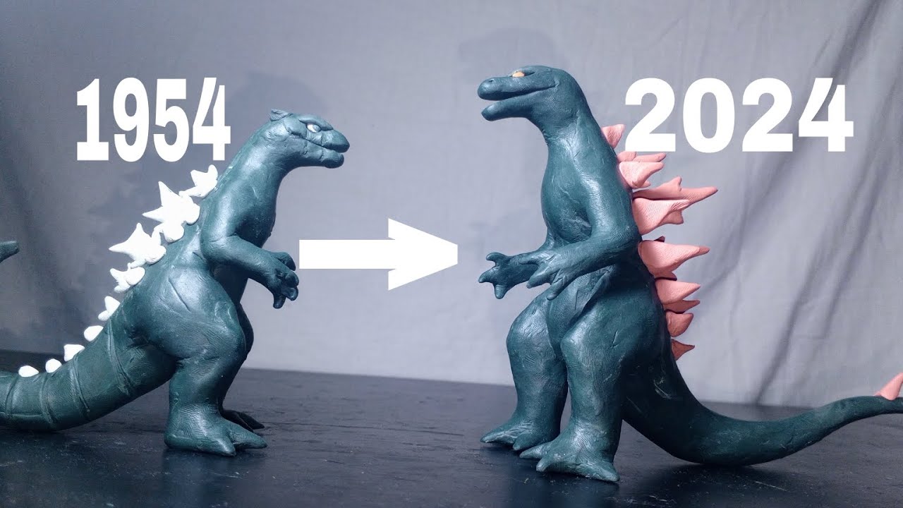 Evolution of Godzilla 1954-2024 #claymotion #kaiju #godzillavskong#godzilla