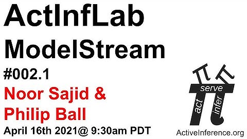 ActInf ModelStream #002.1 ~ Noor Sajid & Philip Ball