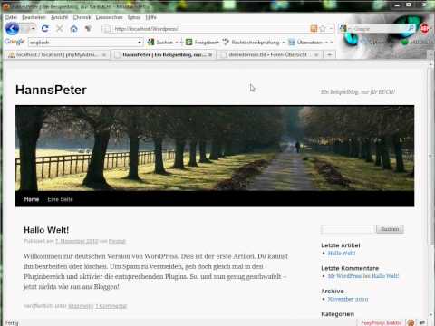 TUT Howto restore a phpBB / Wordpress backup | HD | English