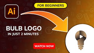 How to make bulb logo | Adobe Illustrator | #tredning #logodesign #illustration