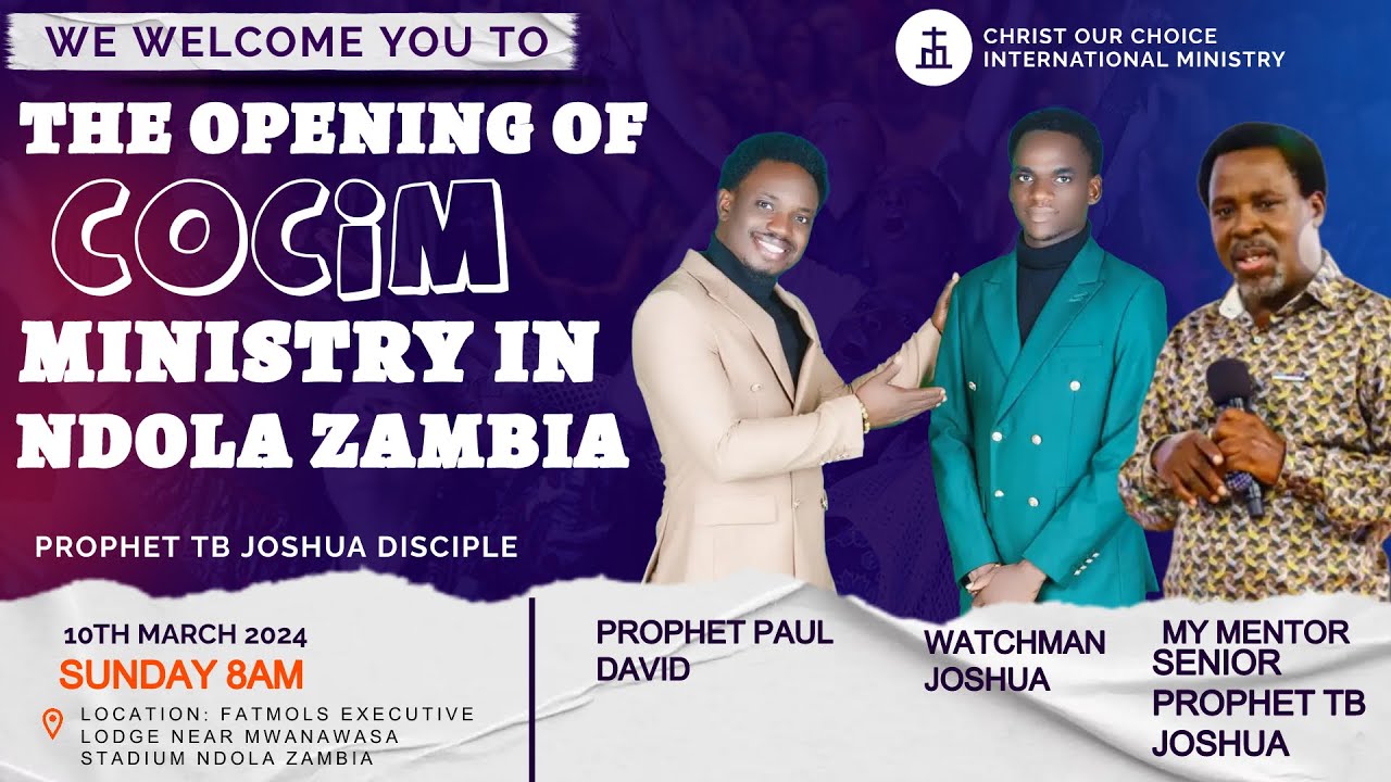 THE CRUSADE IN NDOLA ZAMBIA DAY 2 WITH PROPHET TB JOSHUA DISCIPLE (10. ...
