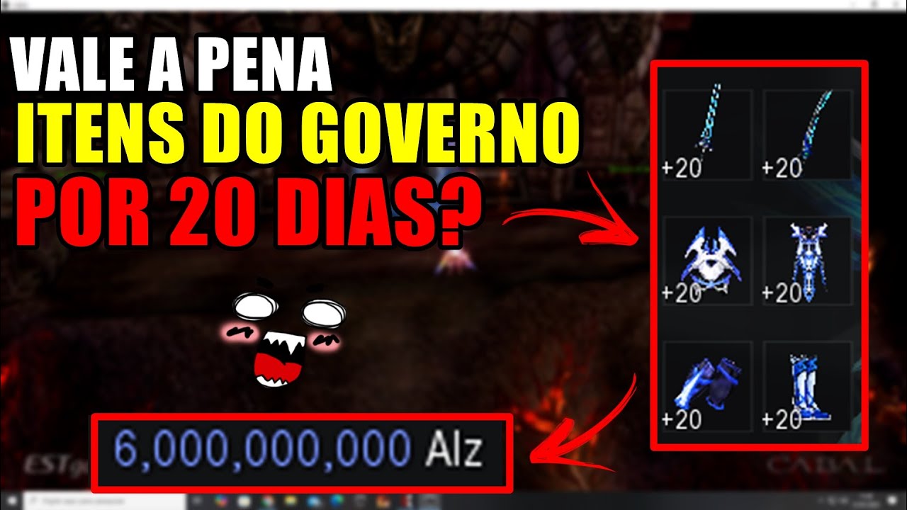 [CABAL ONLINE] AFINAL, ITENS DO GOVERNO, VALE A PENA O INVESTIMENTO POR APENAS 20 DIAS?  [DICAS]