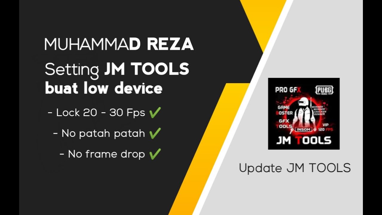 Cara setting JM TOOLS terbaik Hp kentang auto bar bar pubg mobile
