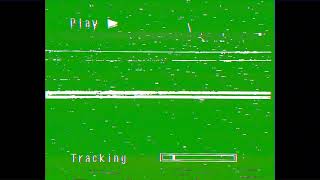 Real VCR VHS Static Glitch (FLASHING LIGHT WARNING) Green Screen Chroma Key 4:3 Analog Video Tape