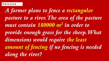 Calculus Optimization: Minimum Fencing Material