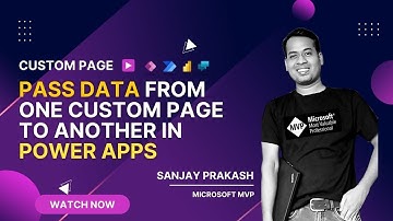 How to Pass data from one custom page to another in power apps and invoke from model driven app