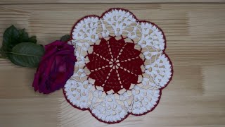 ¡Todos Quieren Esta Carpeta De Corazones A Crochet! Fácil y Hermosa.❤️🤍 paso a paso