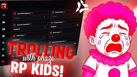 TROLLING KIDS ON FIVEM WITH  PHAZE MENU 😈 (Clips )