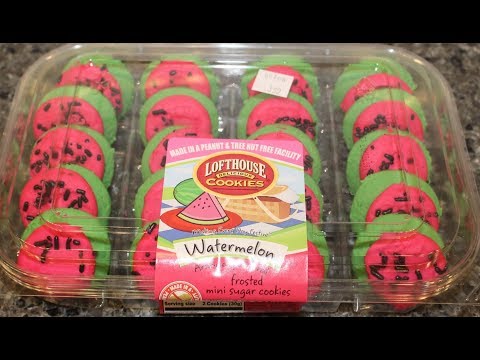 Lofthouse Delicious Cookies: Watermelon Frosted Mini Sugar Cookies Review
