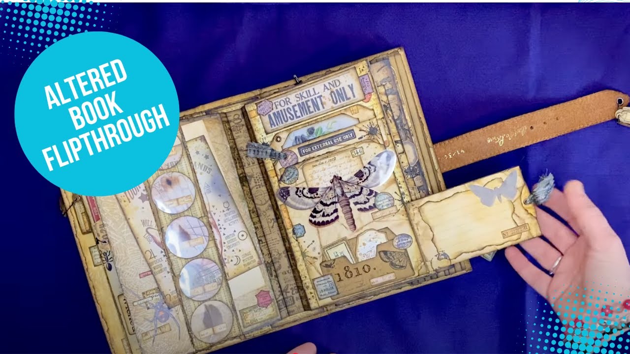 The Restless Earth Spooky Altered Book Flip Through