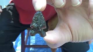 Flintknapping - Notching an Obsidian point