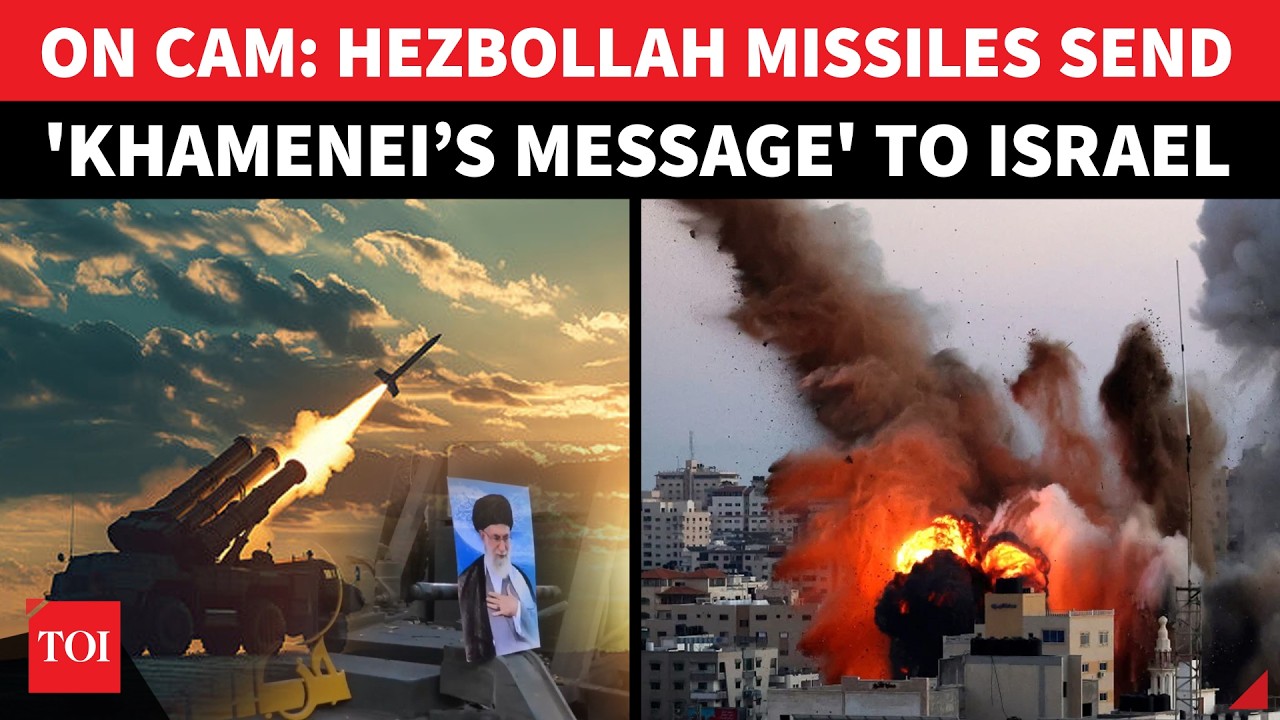'ROCKETS OF DOOM': Hezbollah Fires Missiles At Israel Bearing Khamenei’s Image; Shock Attack | Watch