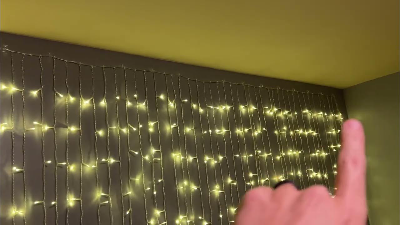 Installation tips for waterfall lights from Costco YouTube