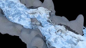 whitewater river render HoudiniFX