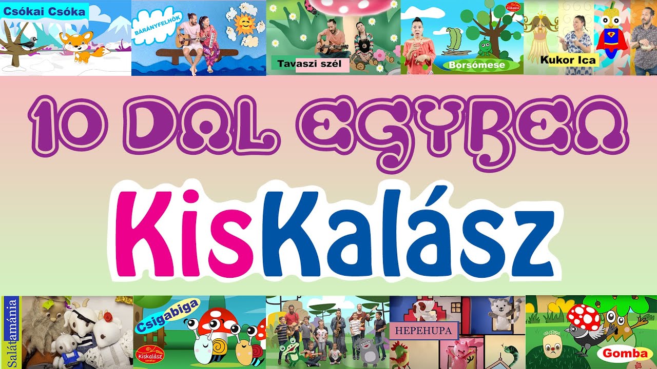Kiskalász - GYEREKDALOK EGYBEFŰZVE II 30perc animáció,#gyerekdalok