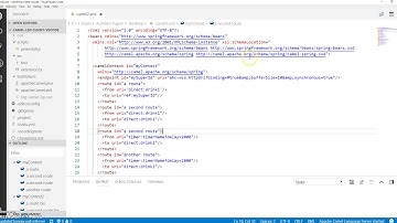 breadcrumb For Apache Camel XML File In VSCode