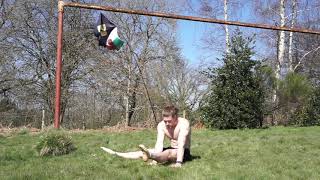 Floor Straddle Compression Reps Single Leg