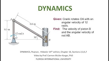 DYNAMICS, Example 16.3.4 Velocities and Acceleration of RB