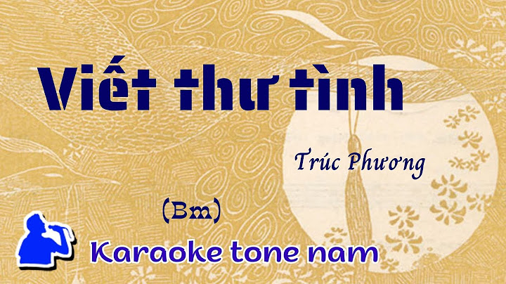 Viết thư tình (Thư gửi người miền xa) | Tone nam Karaoke  | Cui bap music