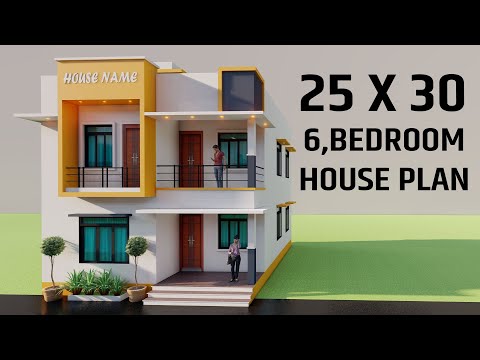 25x30 6 Bedroom