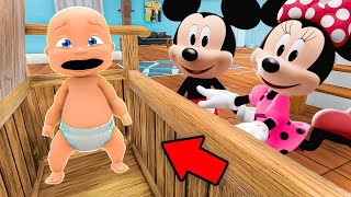 Baby and MICKEY MOUSE FAMILY Play Hide and Seek! screenshot 4