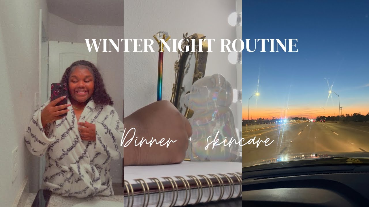 Winter Night Routine | Dinner , Skincare, journaling ,chit- chats ,etc….