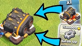 NEW LVL 15 GEARED CANNON!! | Clash of clans | OP WEAPON!!