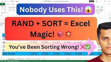 RAND + SORT = Excel Magic! 🎲💥