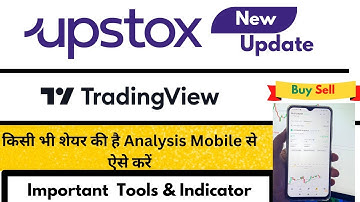 Technical Analysis In Upstox | Ese Kre Analysis Trading view Tools Ke Saath