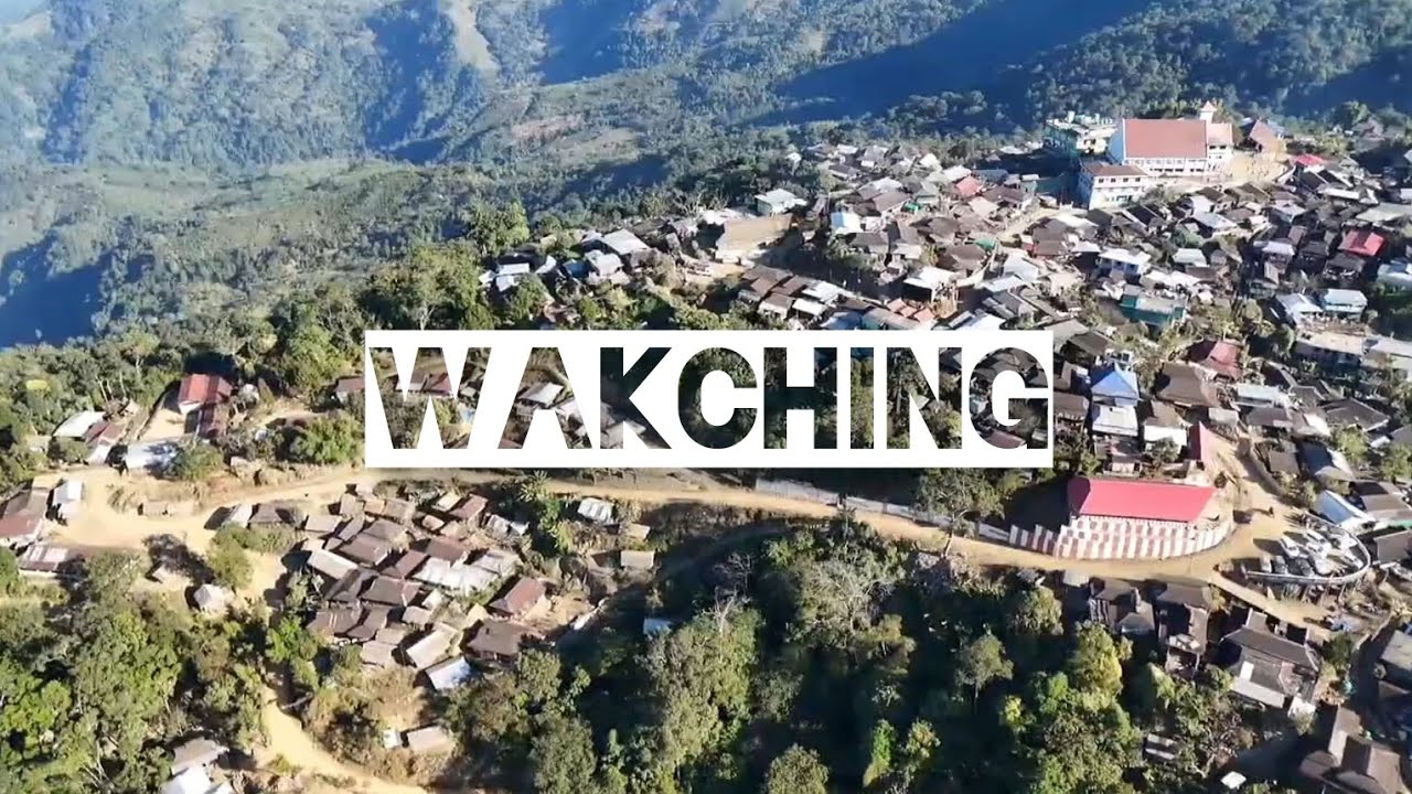 An aerial view of WAKCHING #mon #nagaland