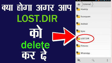 What is LOST.DIR folder in Android Phone ?what Happens if We Delete lost dir folder ??|UrTechAdvisor