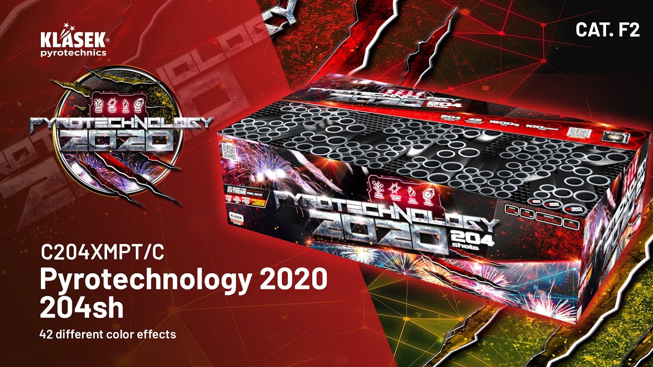 C204XMPT/C Pyrotechnology 2020 204sh | Klasek pyrotechnics - YouTube